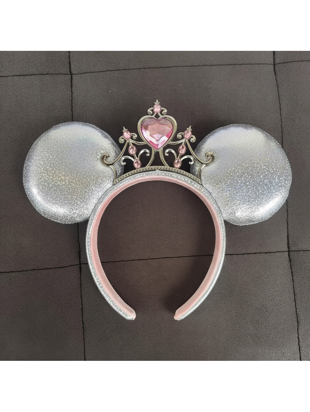 Princess Iridescent Tiara Minnie Mouse Ears Headband 2025 Silver